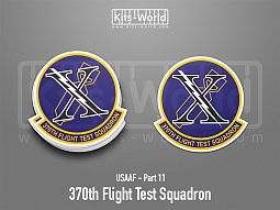 Kitsworld SAV Sticker - USAAF - 370th Flight Test Squadron Height: 100 mm 